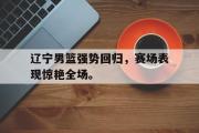 电子竞技-辽宁男篮强势回归，赛场表现惊艳全场。